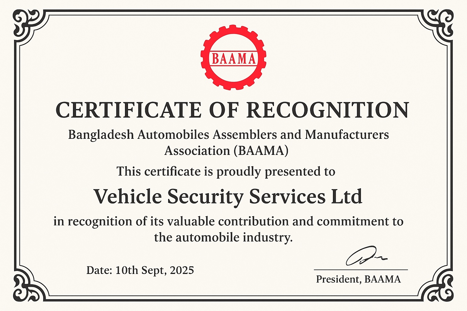 Certification 1